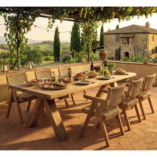 Chaise Derry en teck et corde – Élégance outdoor durable - Gescova