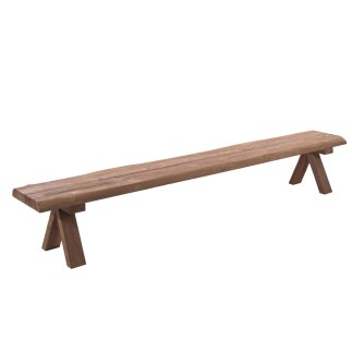 Banc 300 cm teck recyclé Longford | Banc XXL Gescova