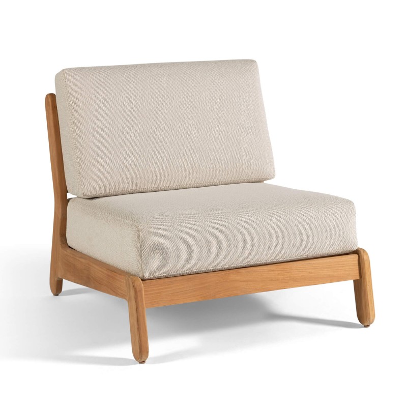 Chauffeuse Grace modulable en teck naturel | Gescova