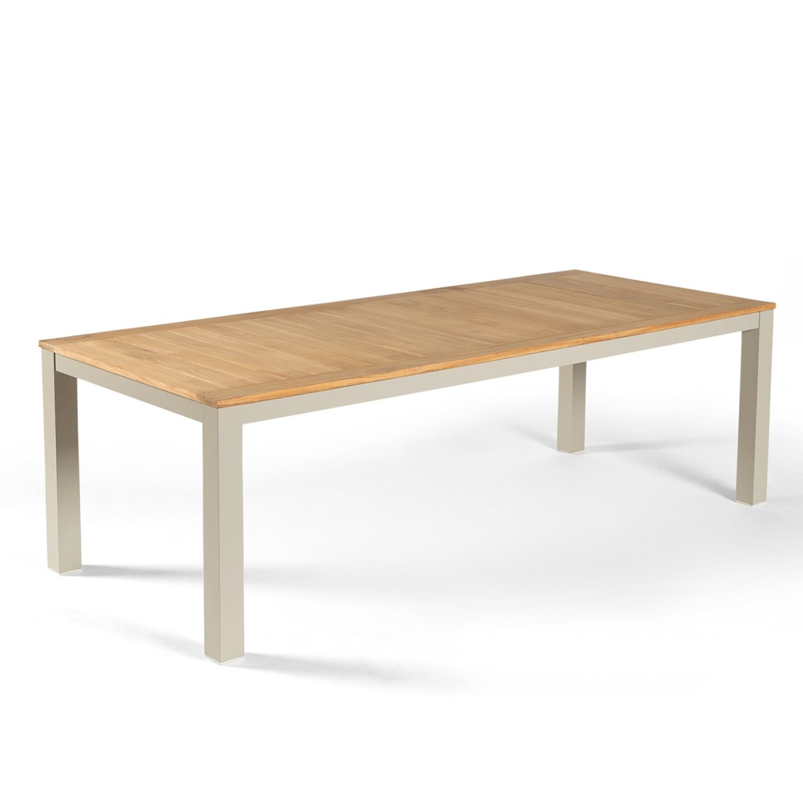 Table de jardin aluminium et teck Byron 210 cm design - Gescova Table de jardin aluminium et teck Byron 210 cm design - Gescova