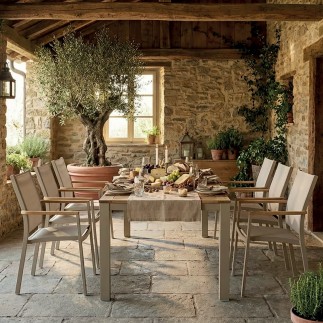 Table de jardin 210 cm en teck Byron