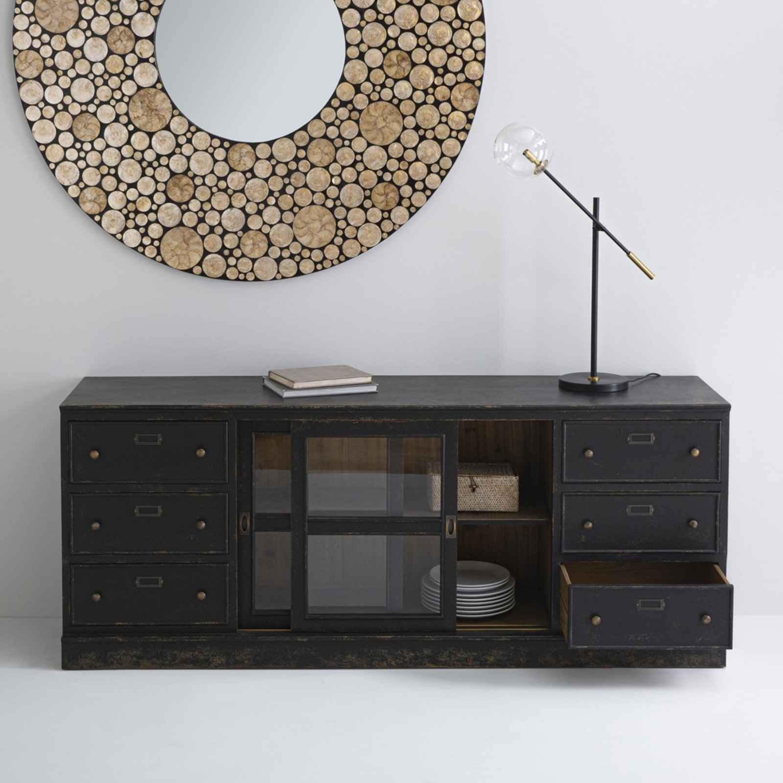 Buffet en bois massif Amsterdam