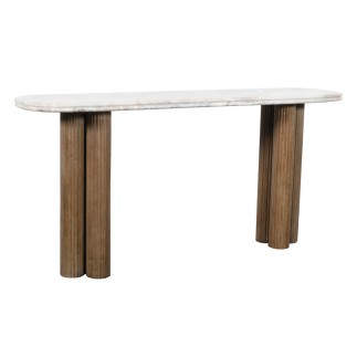 Console en bois et marbre Buren