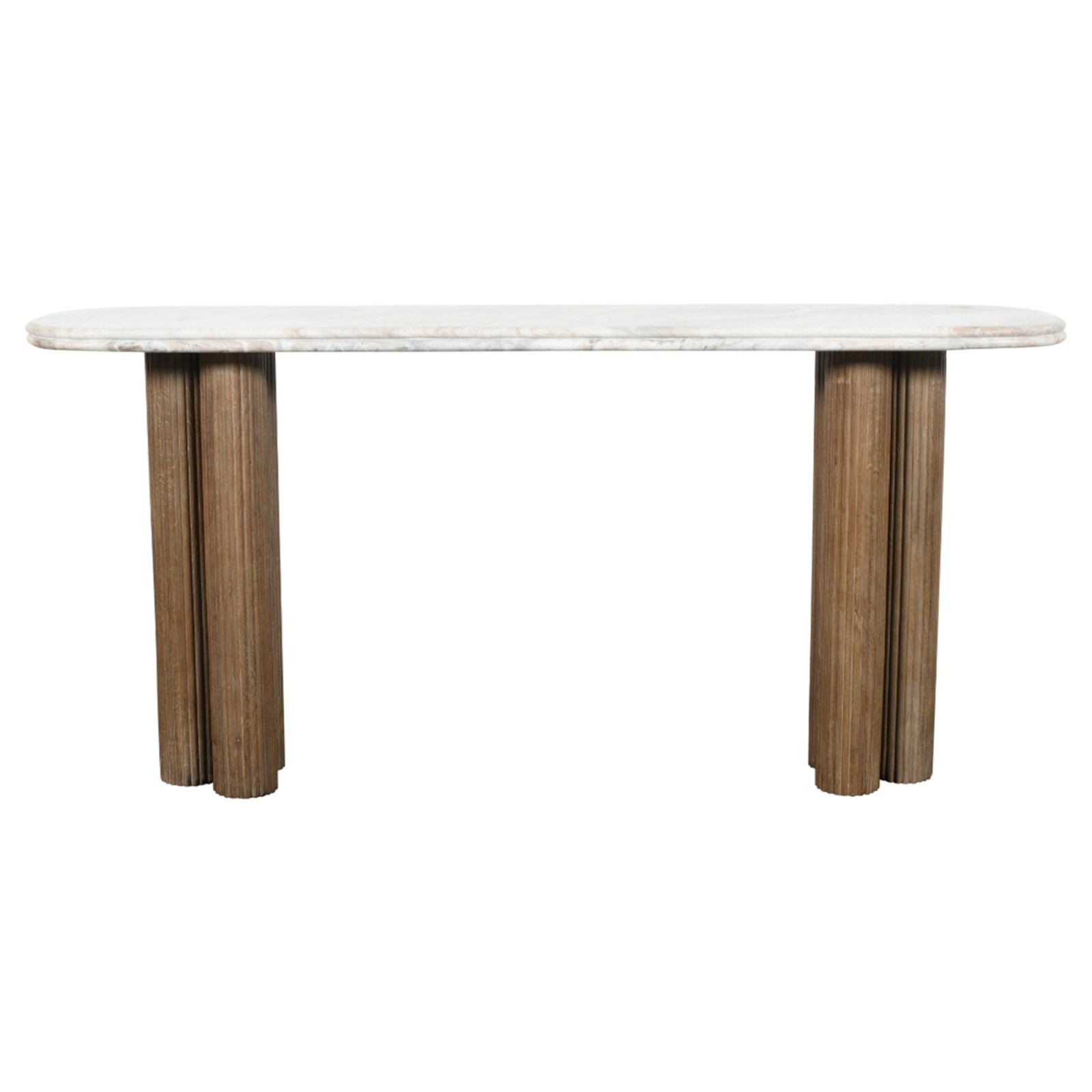 Console en marbre Buren en bois massif - Signature