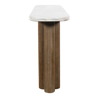 Console en bois et marbre Buren