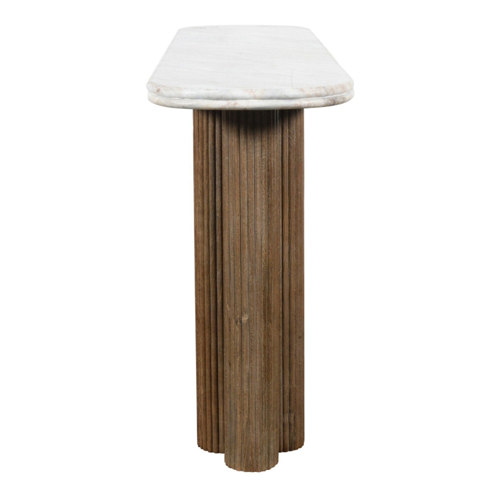 Console en marbre Buren en bois massif - Signature