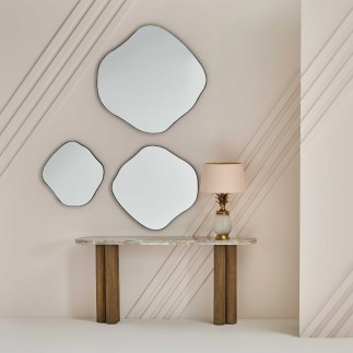 Console en marbre Buren en bois massif - Signature