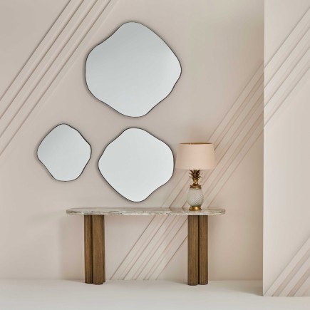 Console en marbre Buren en bois massif - Signature