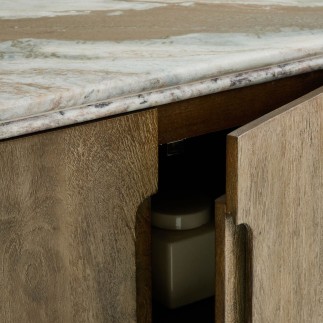 Buffet en bois et marbre Buren