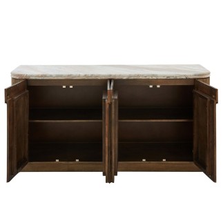 Buffet en bois et marbre Buren