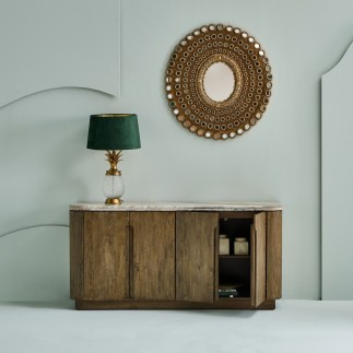 Buffet en bois et marbre Buren
