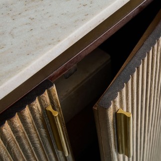 Comptoir en bois et marbre Buren
