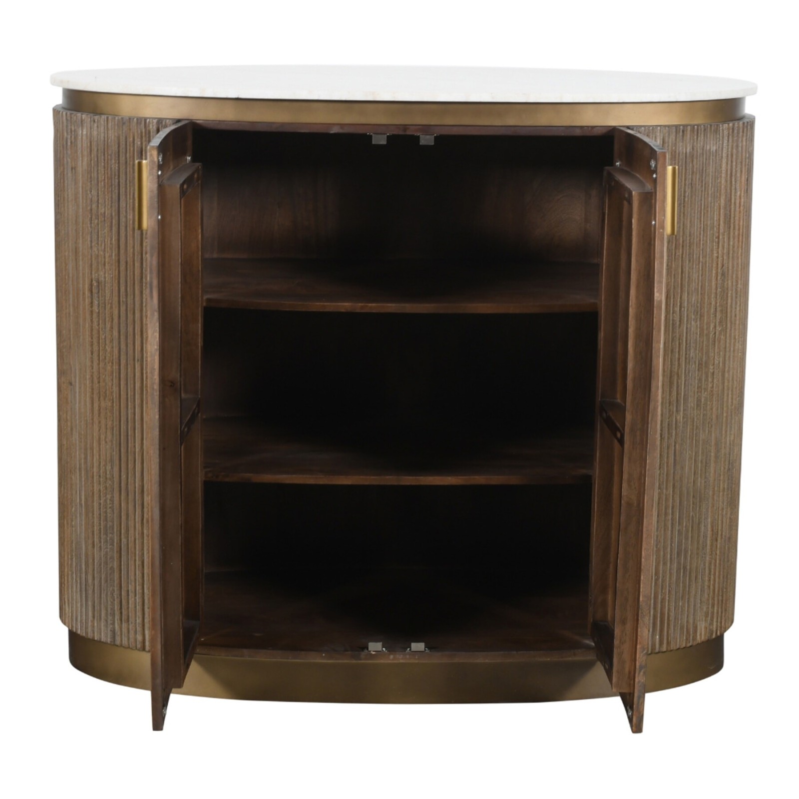 Comptoir en bois massif et marbre Buren - Signature