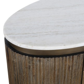 Comptoir en bois et marbre Buren