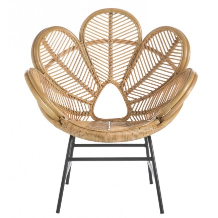 Fauteuil rotin Fleur