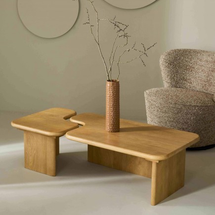Tables basses Métropolis en chêne massif design | Signature