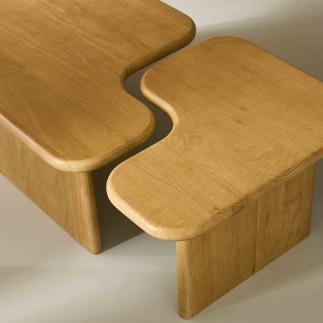 Set de 2 tables basses Métropolis