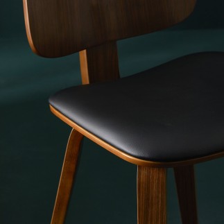 Lot de 2 chaises vinyle Brad