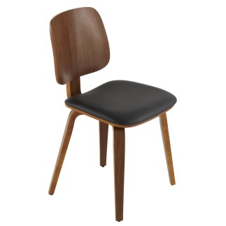Lot de 2 chaises vinyle Brad