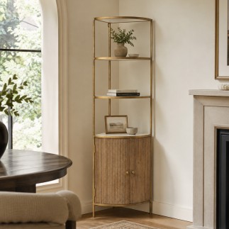 Etagère d'angle en bois Buren
