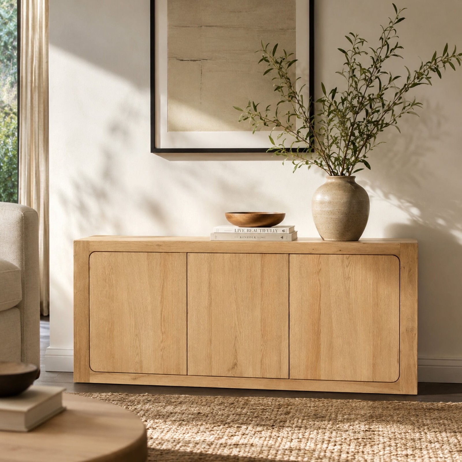 Buffet chêne massif moderne Paloma 180 cm - Signature Buffet chêne massif moderne Paloma 180 cm - Signature