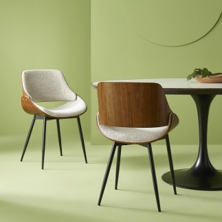 Lot de 4 chaises Mannix années 50 rétro chic - Signature