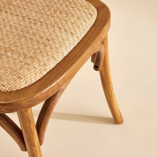 Lot de 2 chaises en chêne Adèle