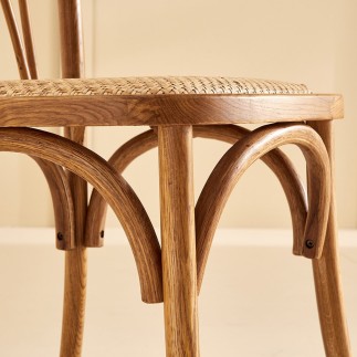 Lot de 2 chaises en chêne Adèle