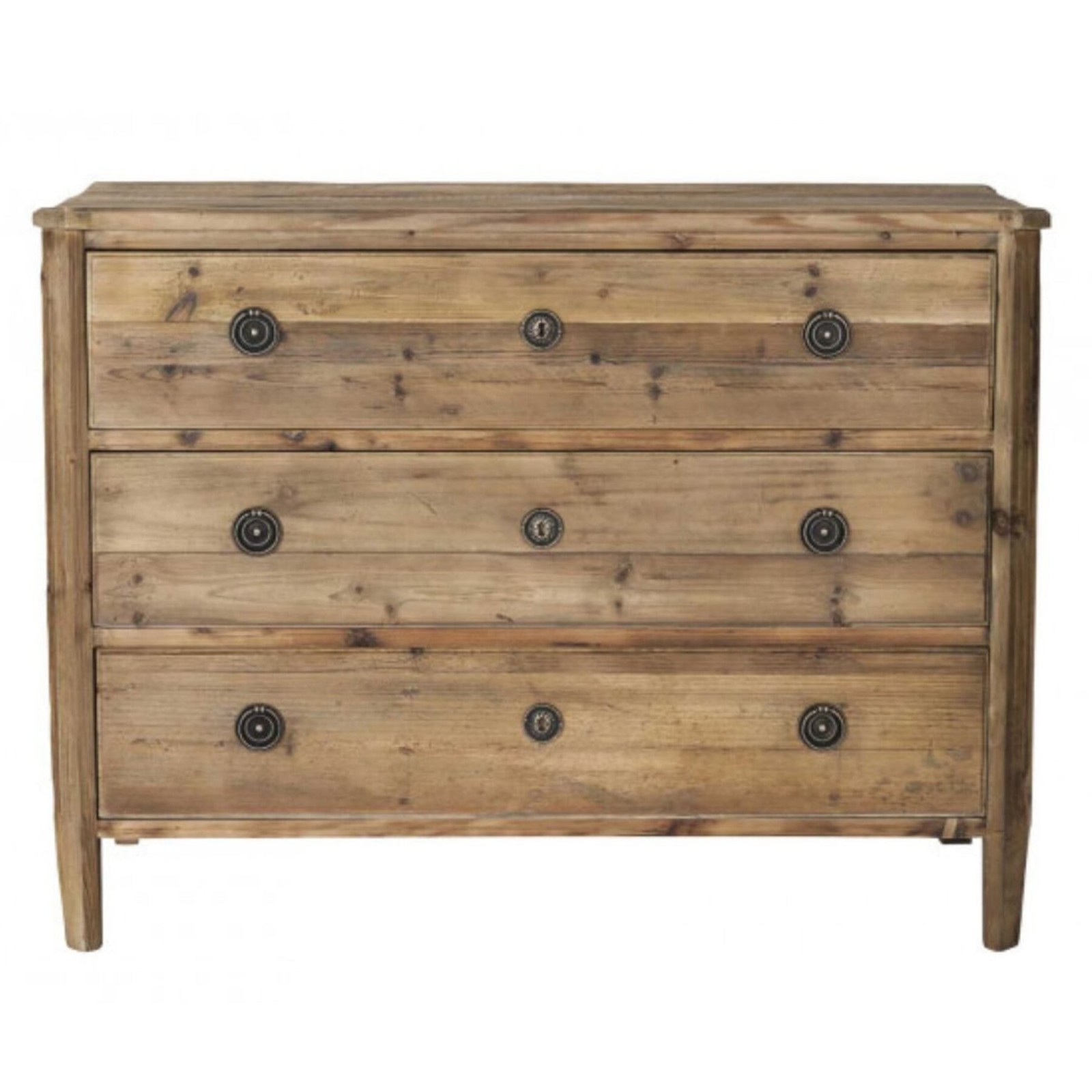 Commode vieux bois Sidonie en pin massif - Signature Commode vieux bois Sidonie en pin massif - Signature