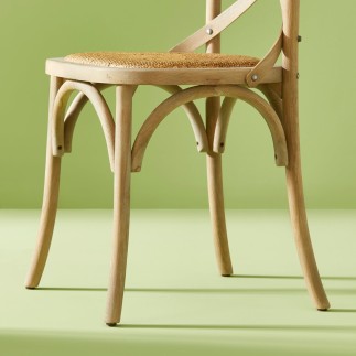Lot de 2 chaises bistrot oxydée