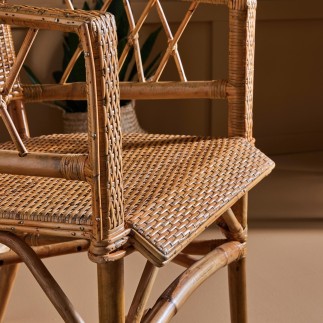 Fauteuil rotin bohème Maggy