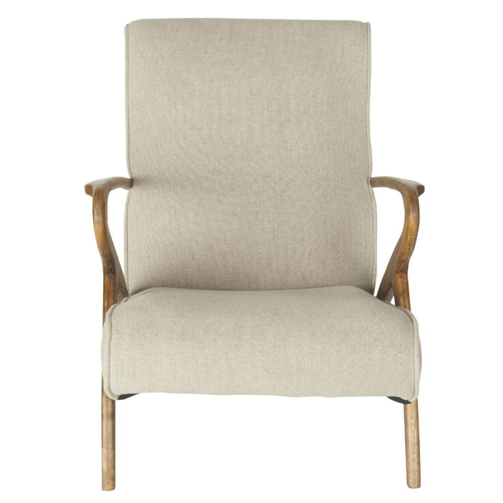 Fauteuil bois et lin Jean en chêne massif - Signature Fauteuil bois et lin Jean en chêne massif - Signature