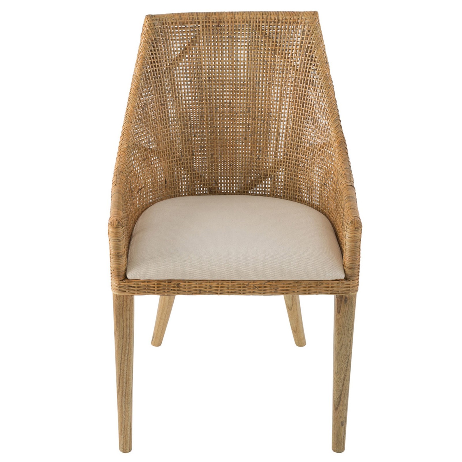 Chaise rotin vintage Julie pour salle à manger - Signature