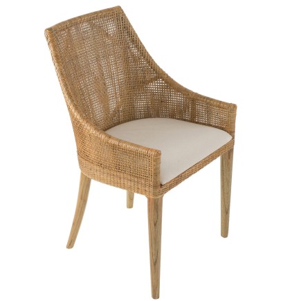 Chaise en rotin naturel Julie
