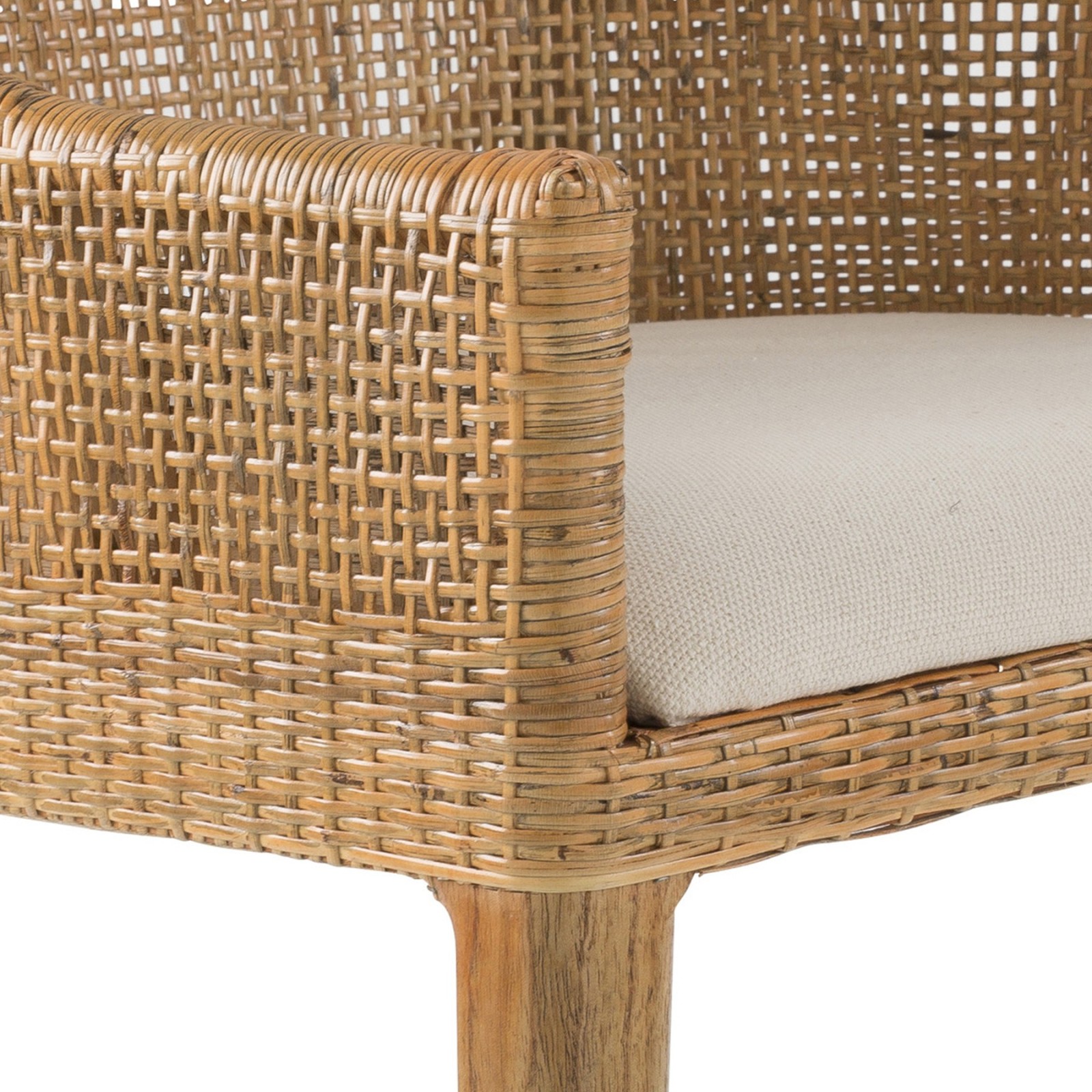 Chaise rotin vintage Julie pour salle à manger - Signature