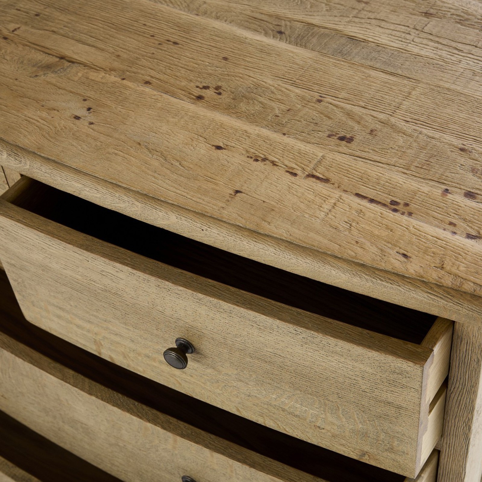 Commode chêne clair Saumur en chêne massif - Signature