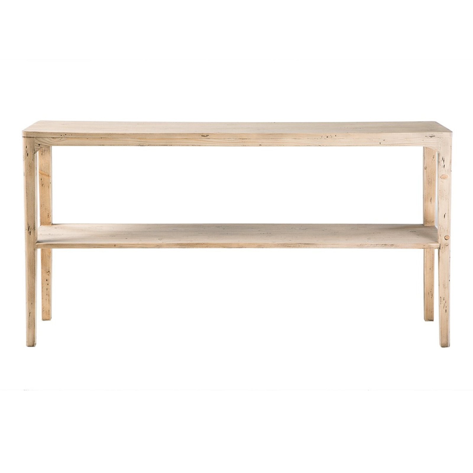 Console Henri double plateau en pin massif - Signature Console Henri double plateau en pin massif - Signature
