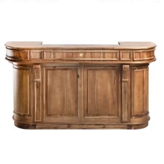 Comptoir en bois massif vieilli Estaminet