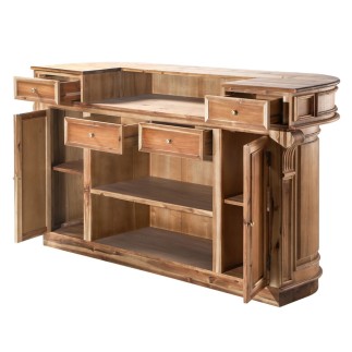 Comptoir en bois massif vieilli Estaminet