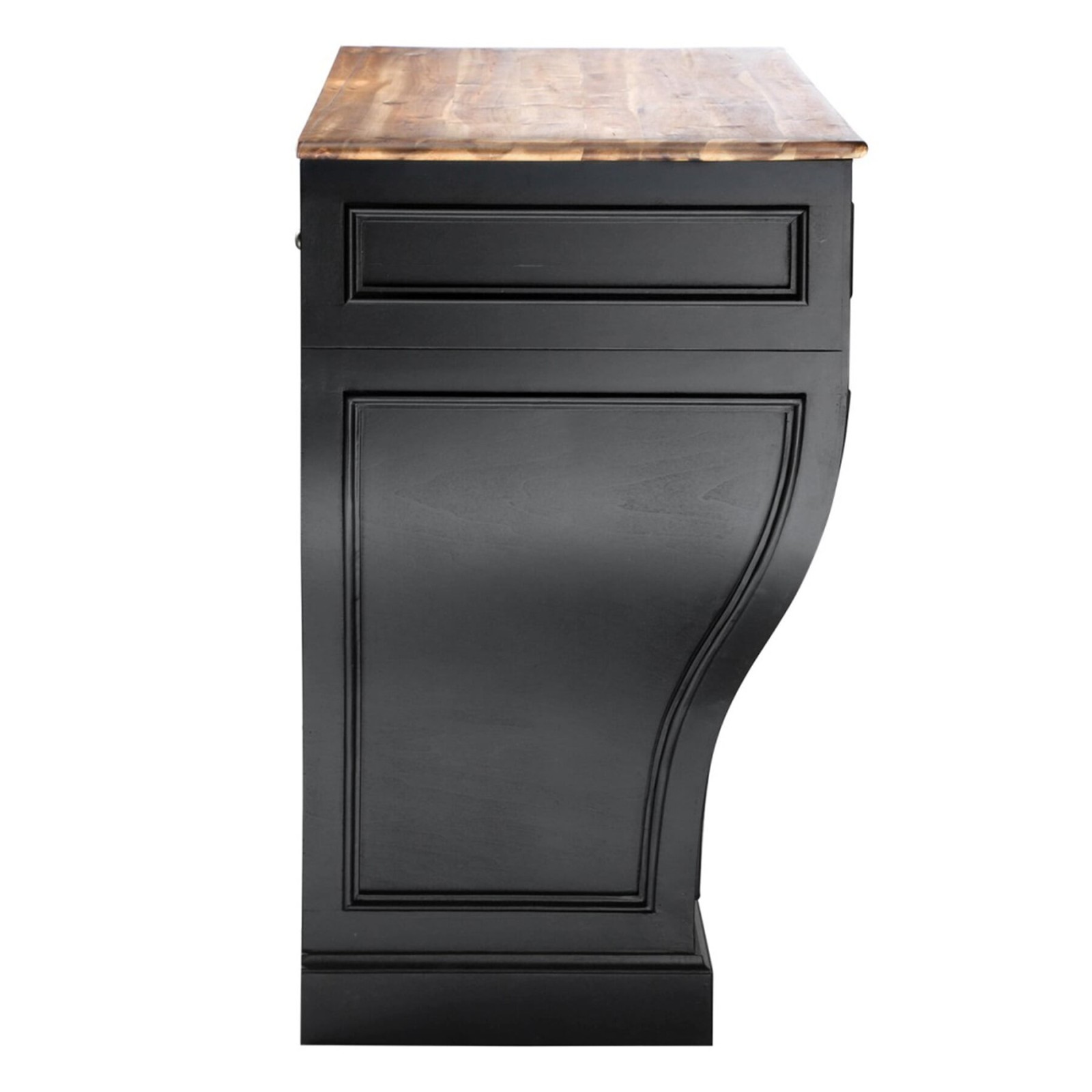 Comptoir arrondi Procope en acacia massif noir - Signature Comptoir arrondi Procope en acacia massif noir - Signature