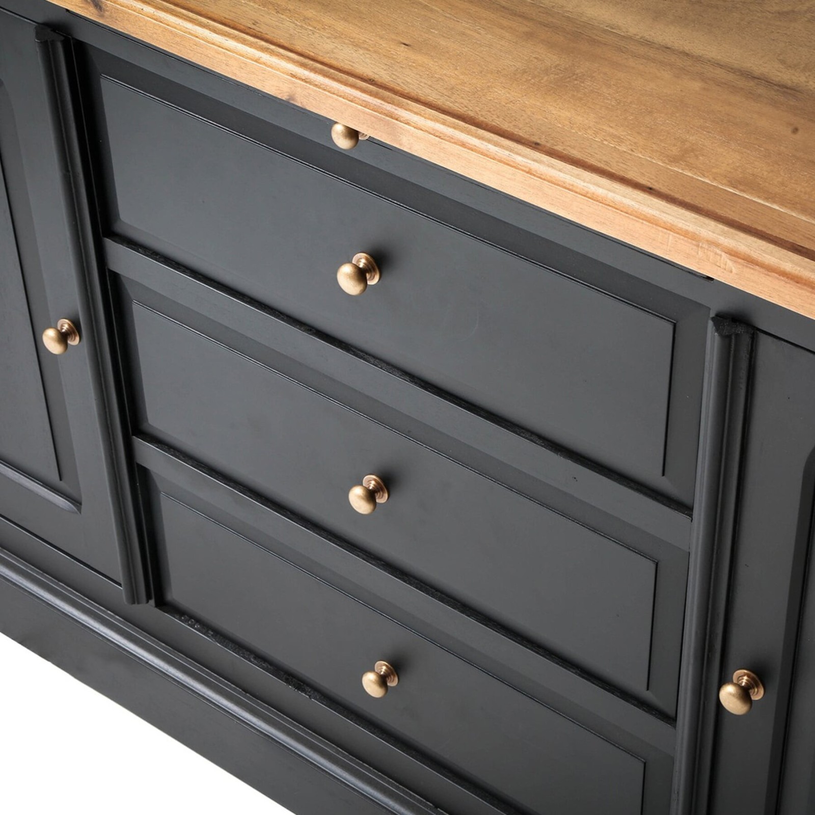 Buffet bois noir Fontainebleau en acacia massif - Signature Buffet bois noir Fontainebleau en acacia massif - Signature
