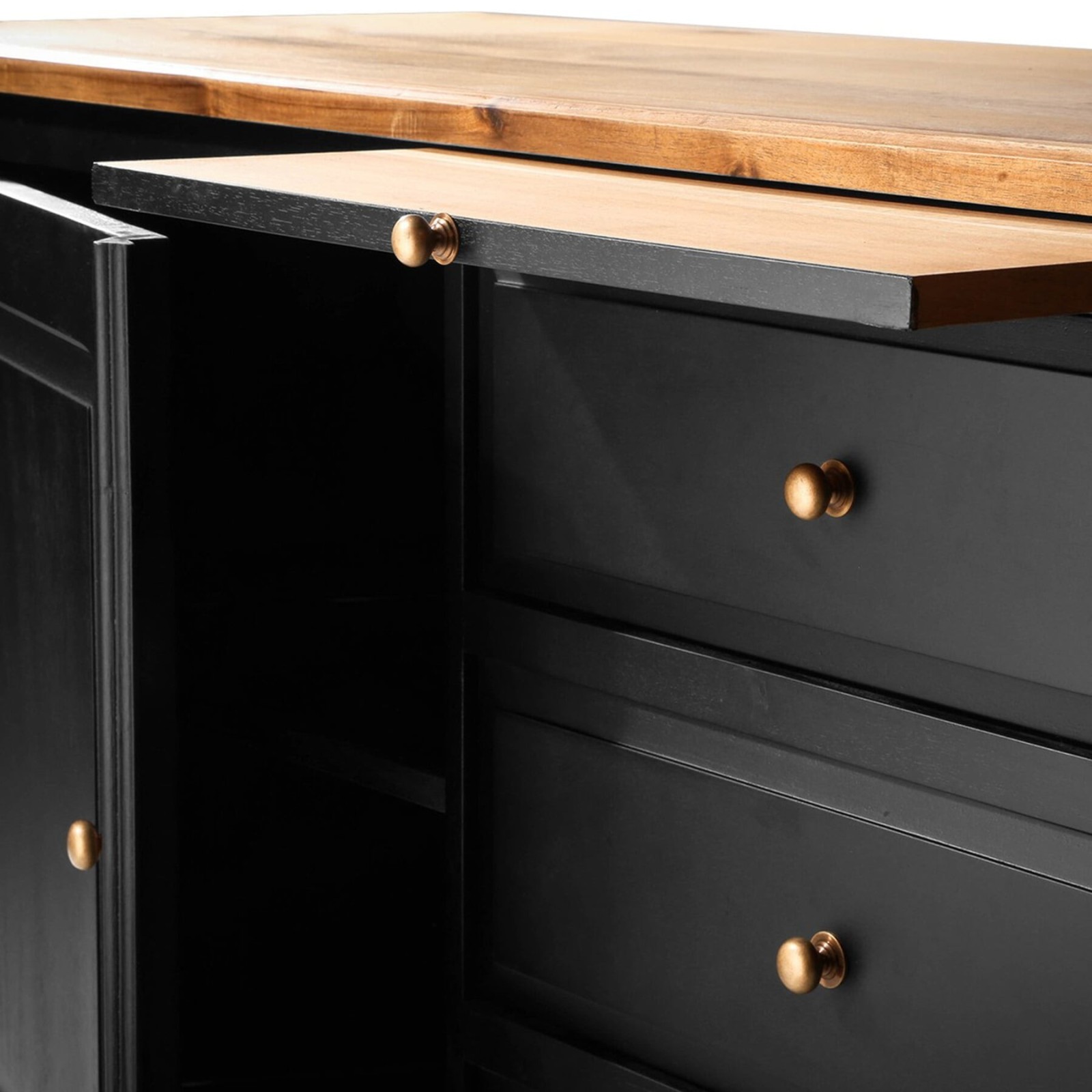 Buffet bois noir Fontainebleau en acacia massif - Signature Buffet bois noir Fontainebleau en acacia massif - Signature