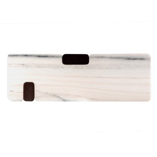 Console en bois massif et marbre Puzzle