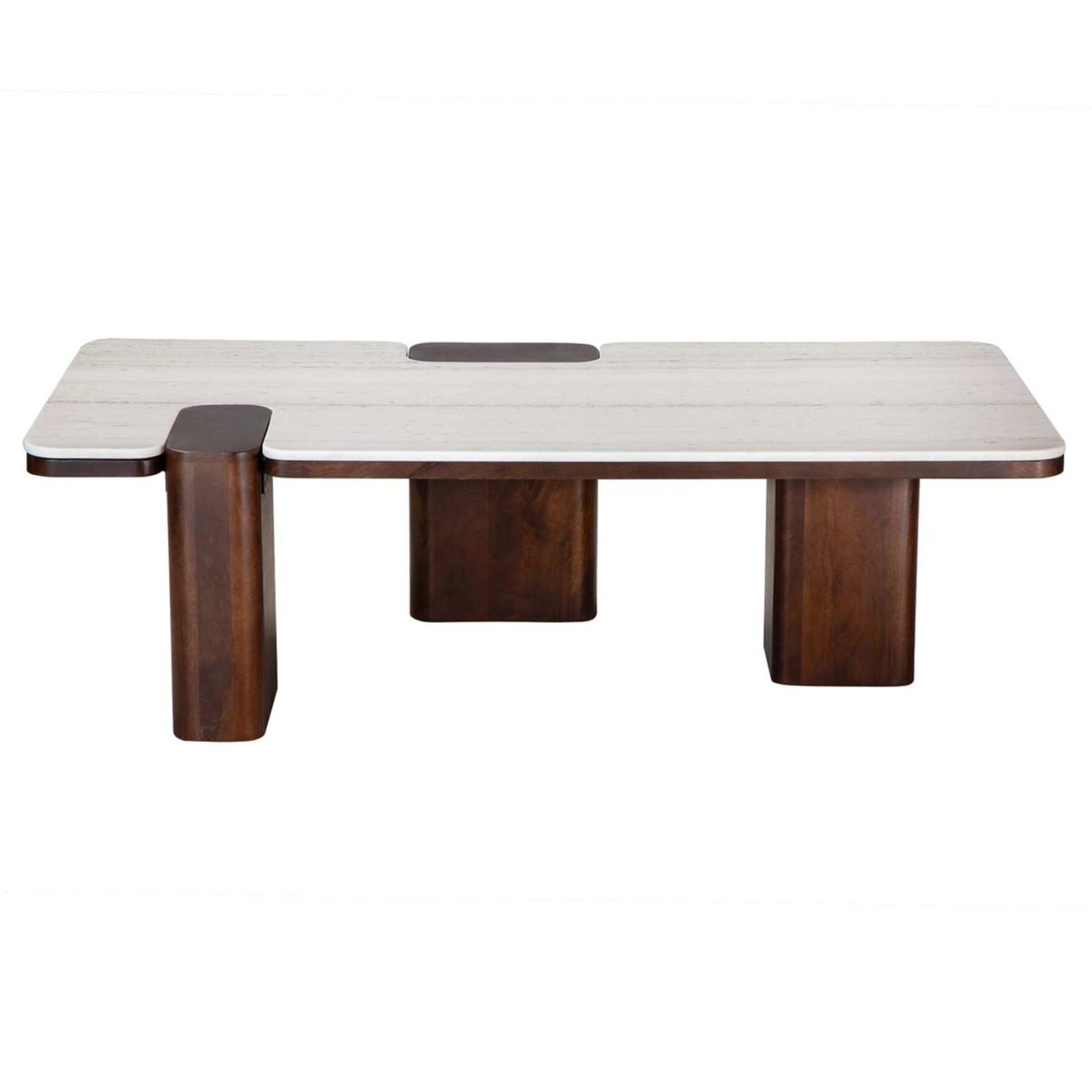 Table basse marbre et bois Puzzle | Signature Table basse marbre et bois Puzzle | Signature