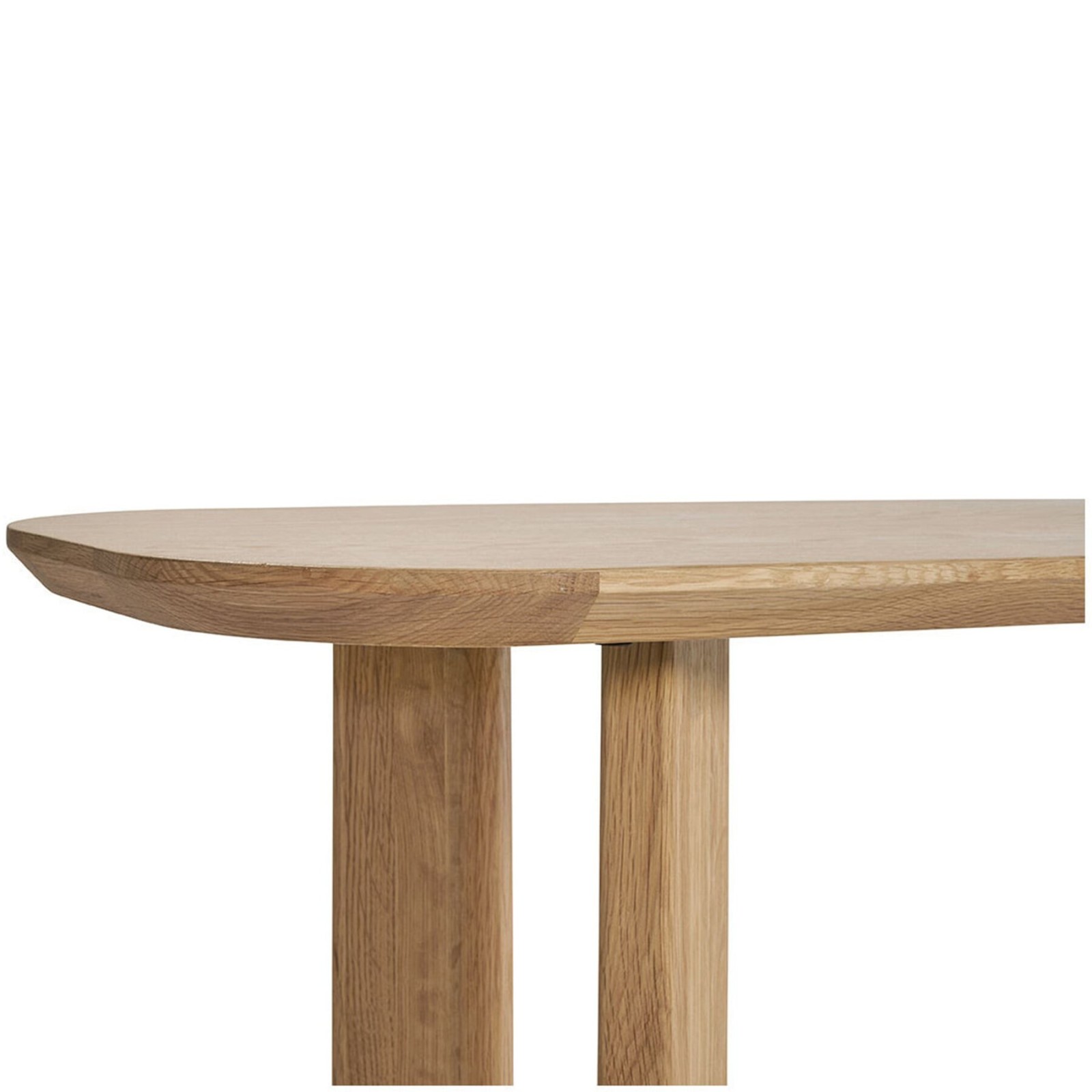 Console Simona en chêne clair à double plateau | Blanc d’ivoire Console Simona en chêne clair à double plateau | Blanc d’ivoire