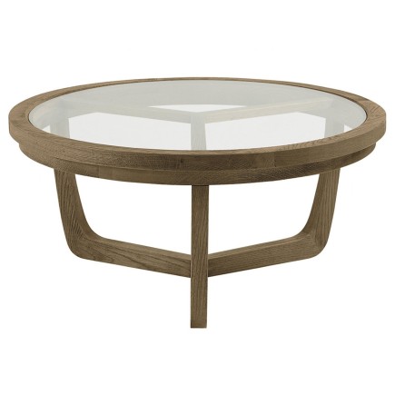 Table basse naturel en chêne Maxton
