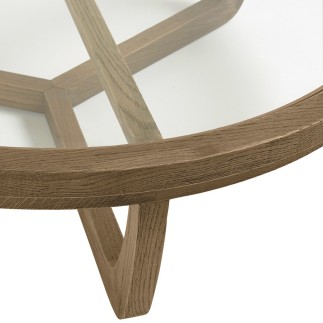 Table basse naturel en chêne Maxton