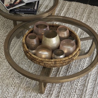 Table basse naturel en chêne Maxton