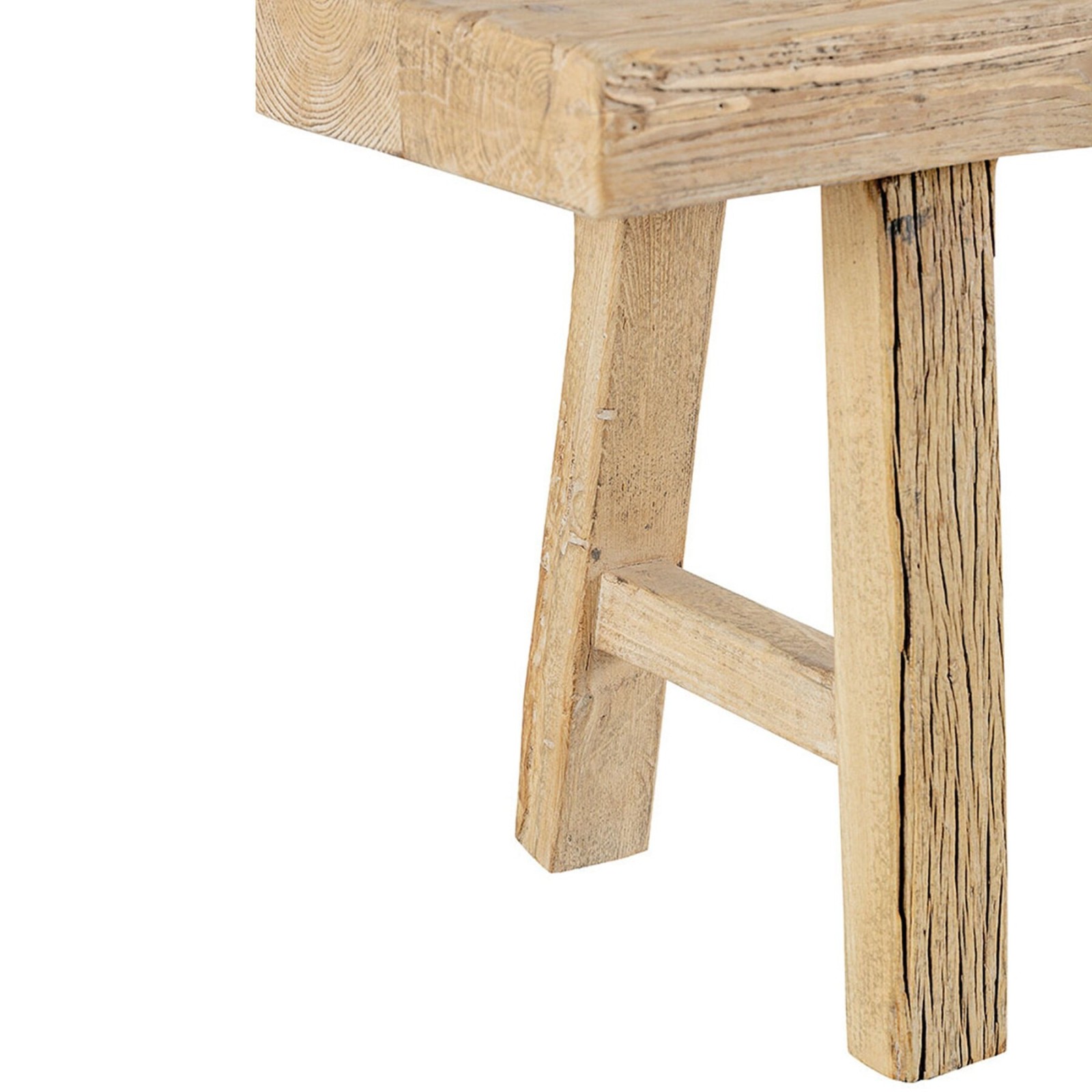 Banc Bao en orme recyclé | Blanc d’Ivoire Banc Bao en orme recyclé | Blanc d’Ivoire