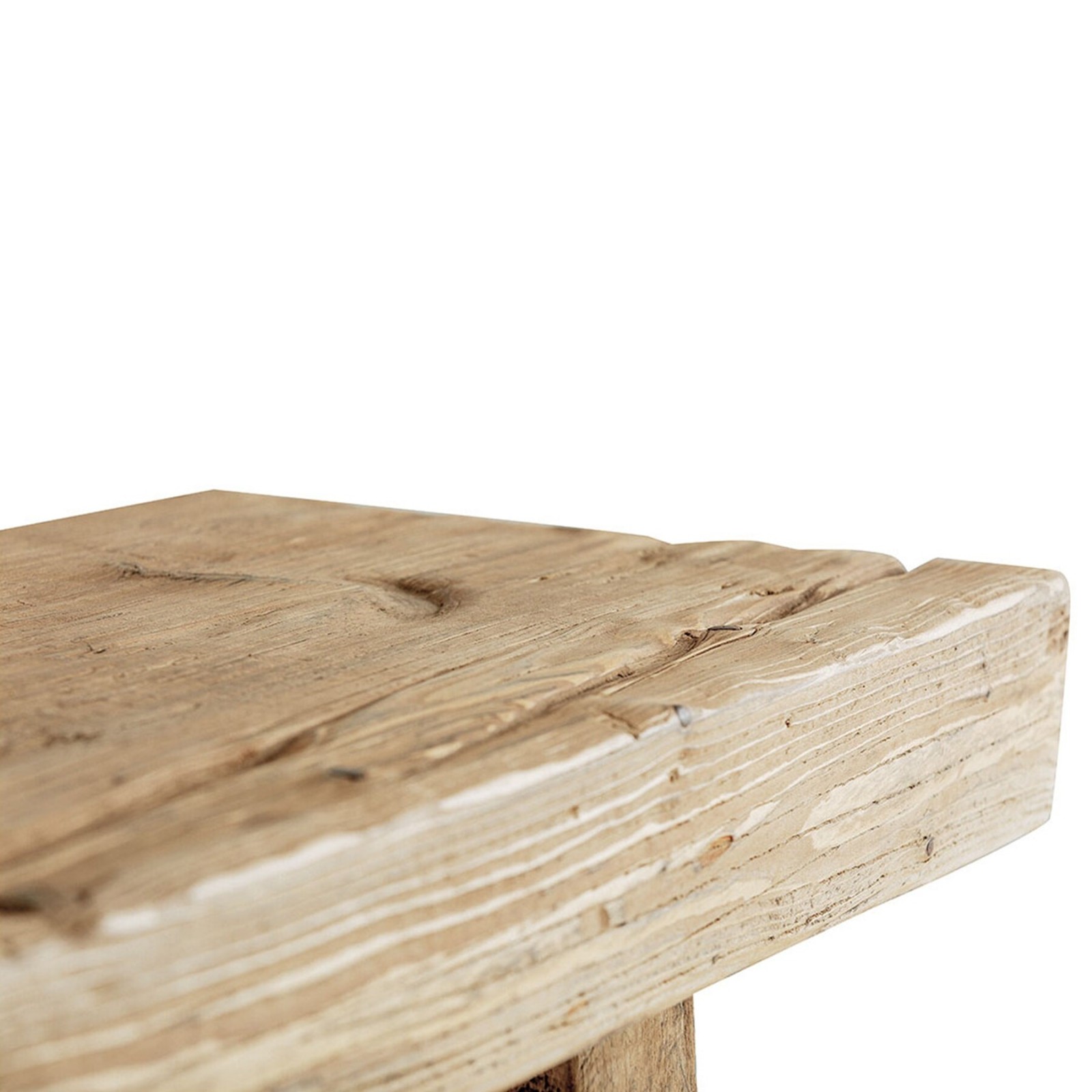 Banc Bao en orme recyclé | Blanc d’Ivoire Banc Bao en orme recyclé | Blanc d’Ivoire